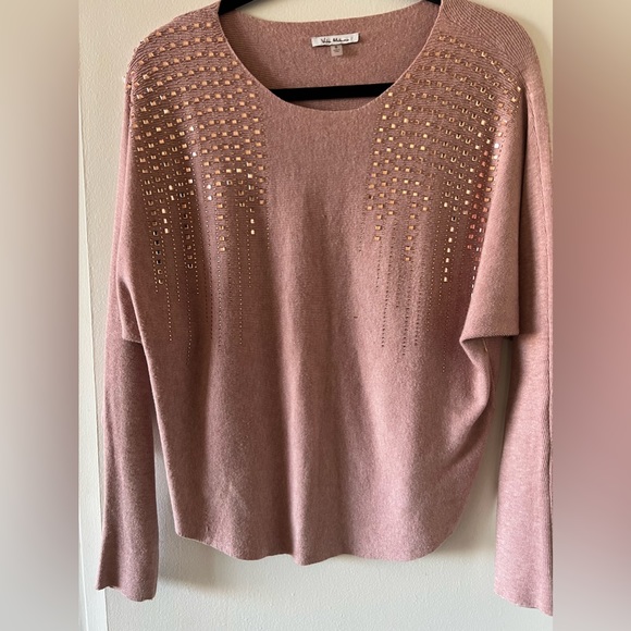 Rose top with rose/gold sequins - Picture 1 of 5